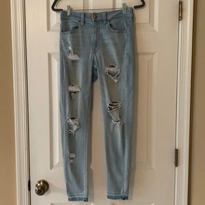 AEO Sateen Super Super Stretch Hi-Rise Jegging